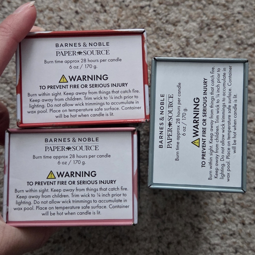 3 Candles From Barnes & Noble Paper Source - Picture 7 of 7